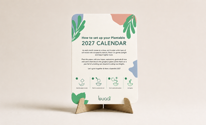 A Year Of Intensions Calendar - Plantable Calendar