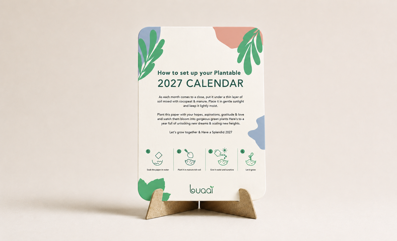 A Year Of Intensions Calendar - Plantable Calendar