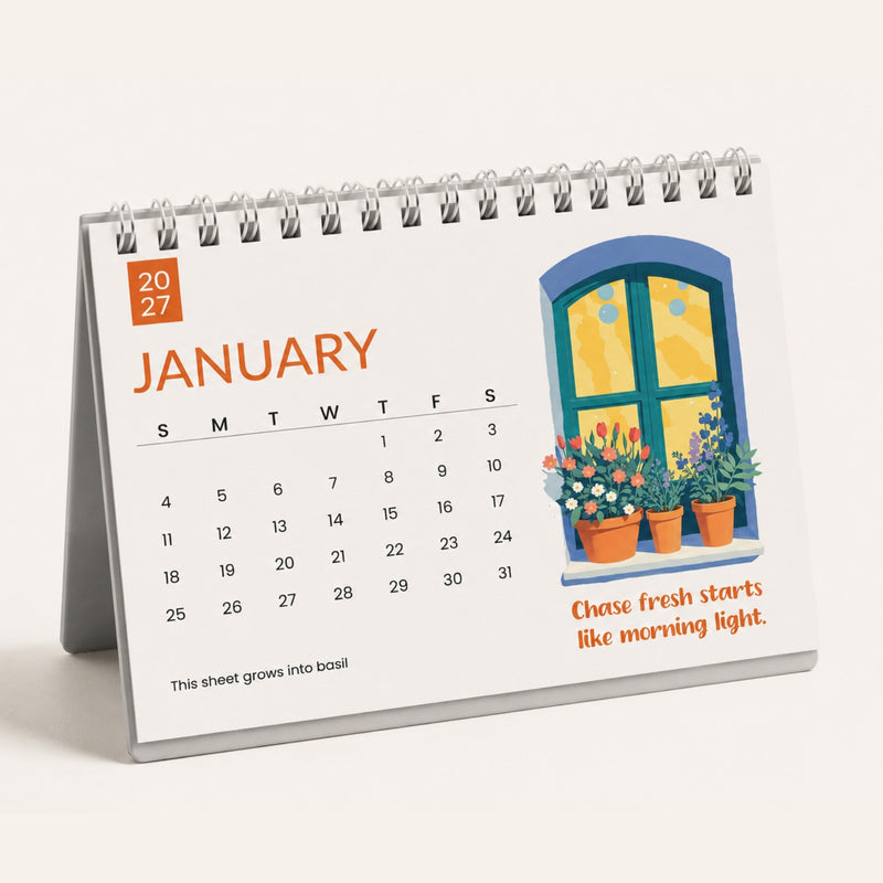 Wellness Plantable Calendar
