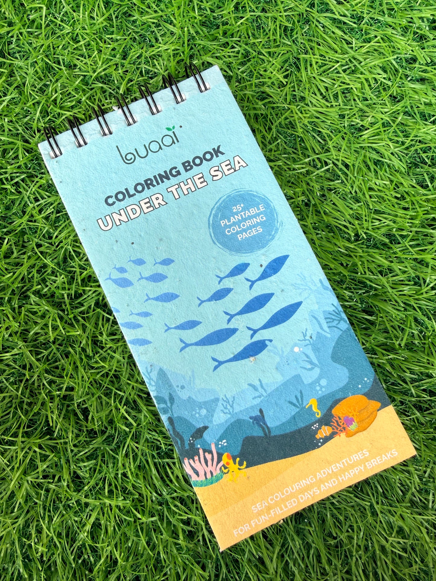 Under the Sea Plantable Colouring book