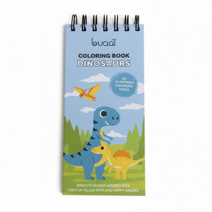Dinosaurs Plantable Colouring book