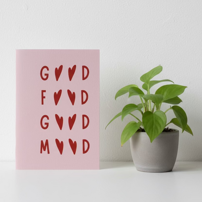 good food good mood plantable notebook