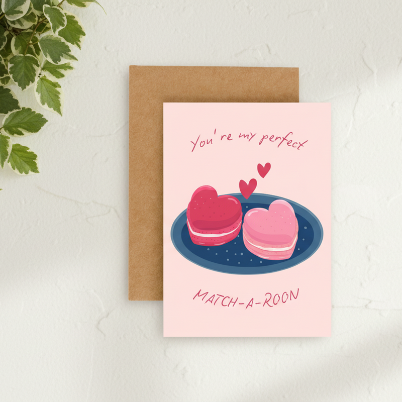 You're My Perfect Match-a-roon Plantable Greeting Card