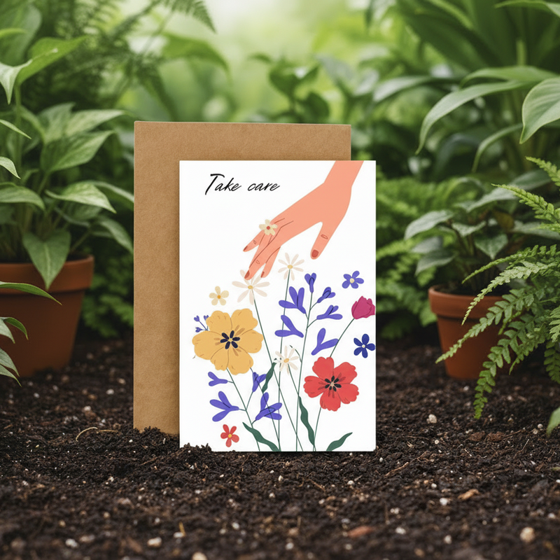 Take Care Plantable Greeting Card