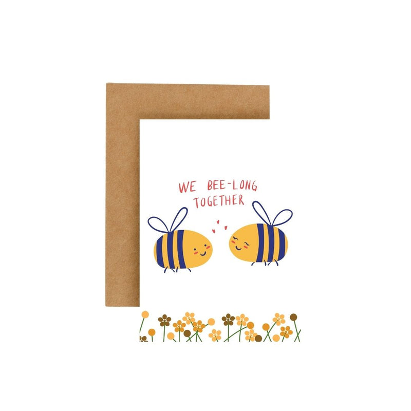 We Bee Long Together Plantable Greeting Card