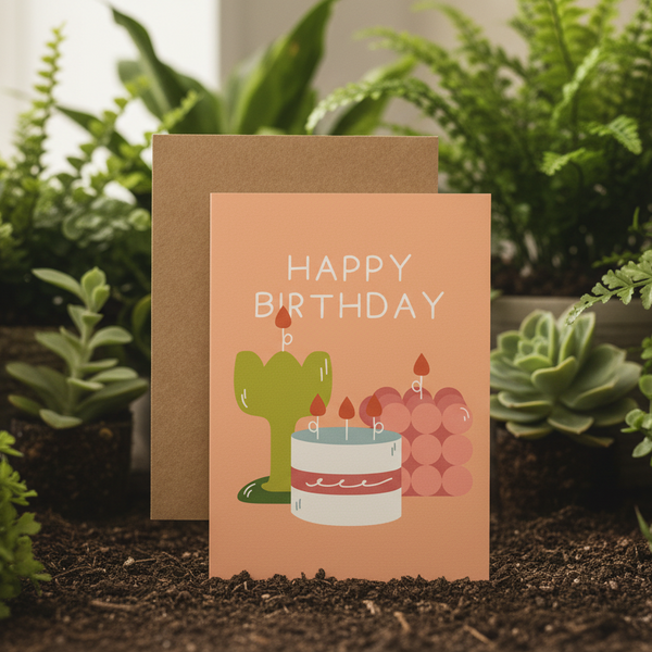 Happy Birthday Plantable Greeting Card